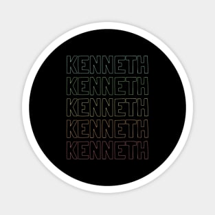 Kenneth Name Pattern Magnet